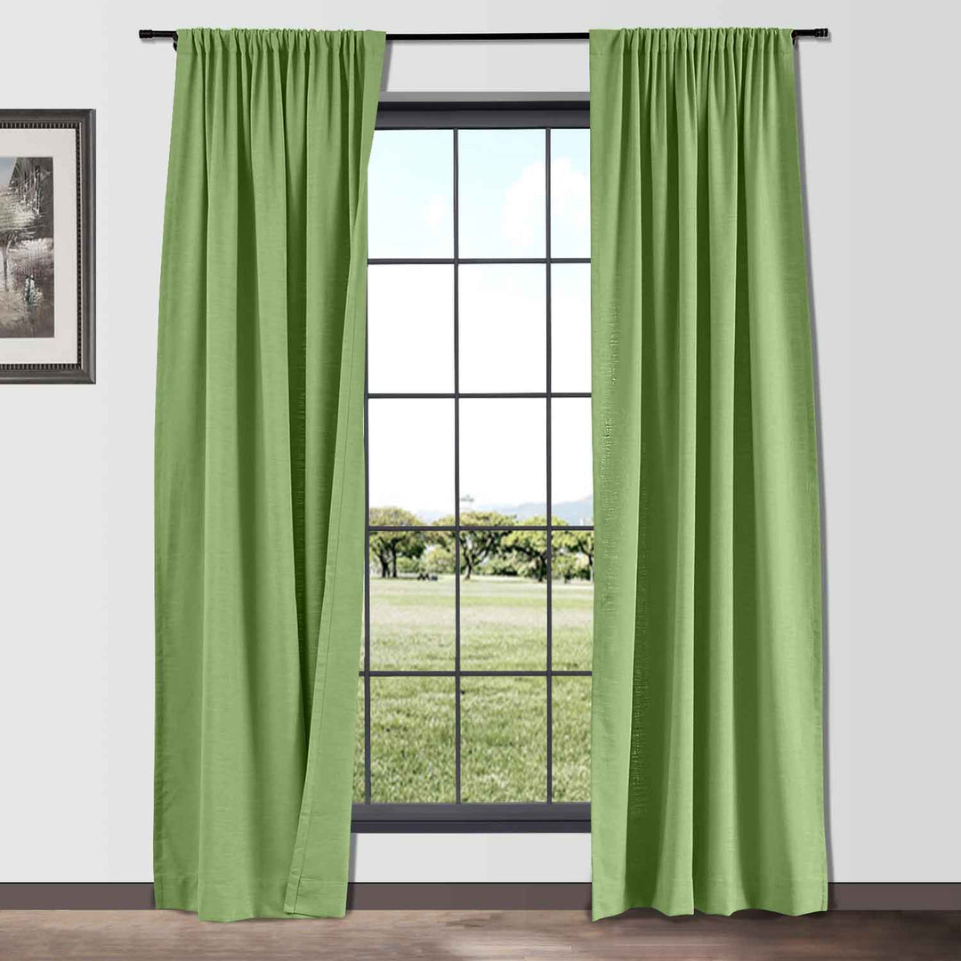 Lindy Cotton Blend Curtains & Drapes Soft Top