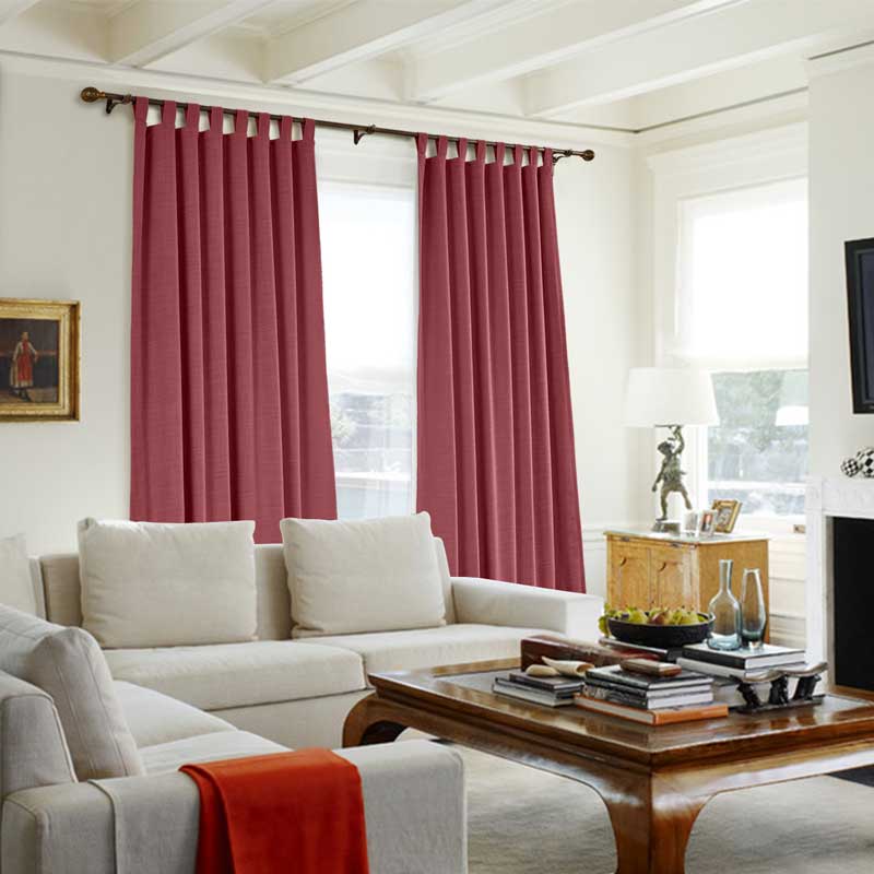 Lia Linen Curtains & Drapes Soft Top