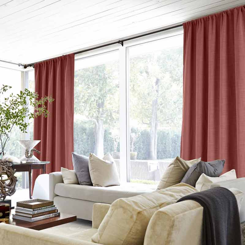 Lia Linen Curtains & Drapes Soft Top