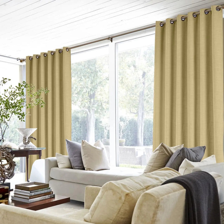 Lia Linen Curtains & Drapes Grommet