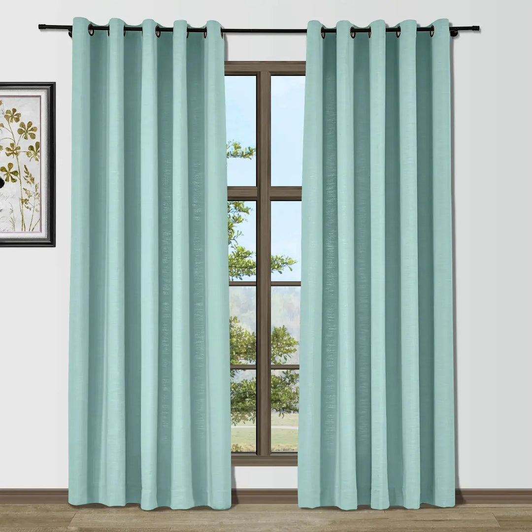 Lindy  Cotton Blend Curtains & Drapes Grommet