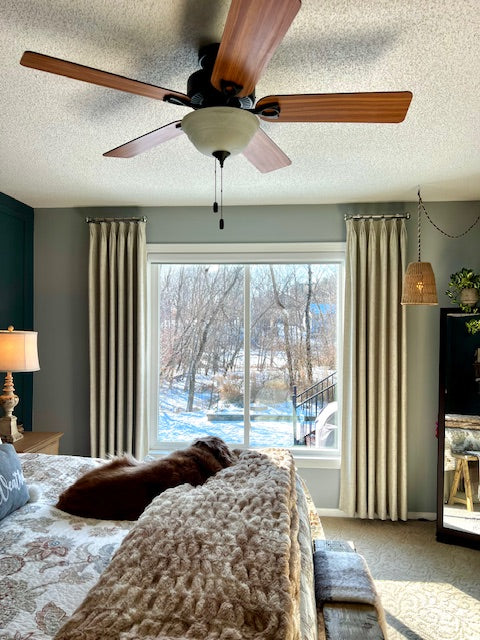 Sia Linen Curtains & Drapes Pleated