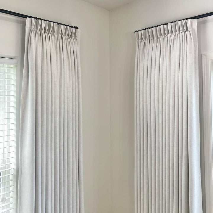 Sia Linen Curtains & Drapes French Pleated