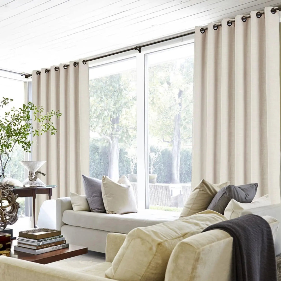 Lia Linen Curtains & Drapes Grommet