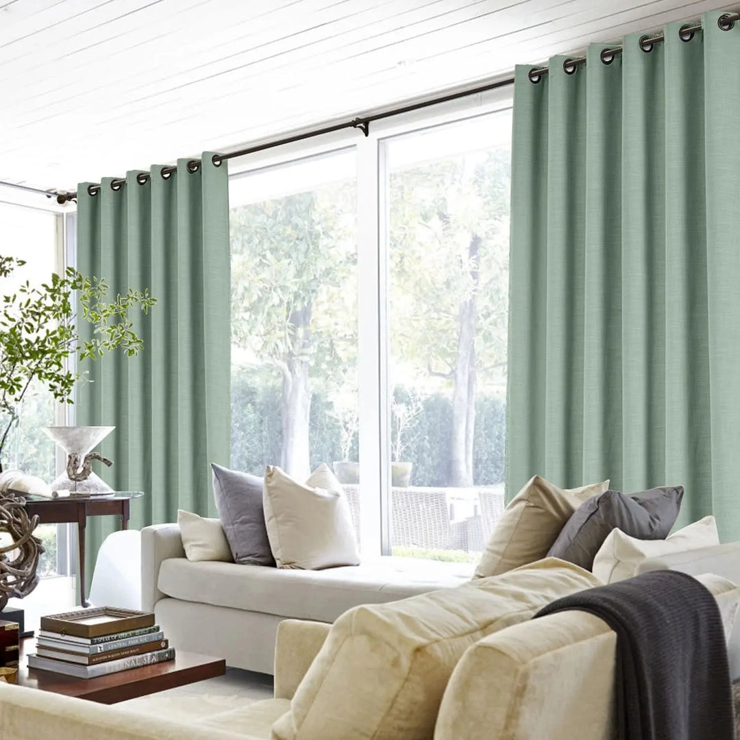 Lia Linen Curtains & Drapes Grommet