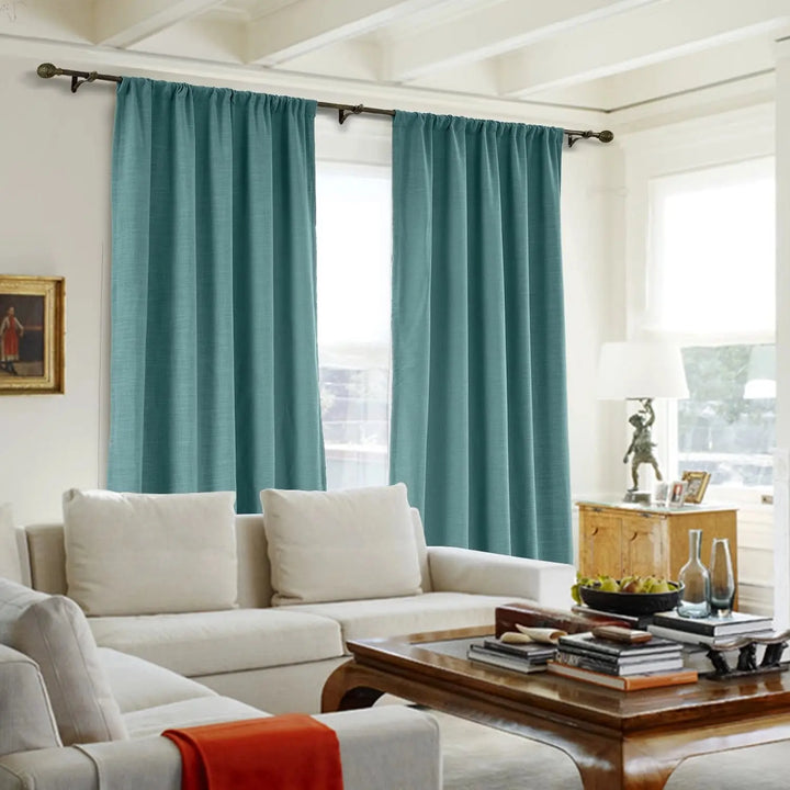 Lia Linen Curtains & Drapes Soft Top