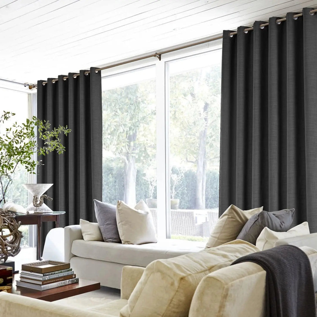 Lia Linen Curtains & Drapes Grommet