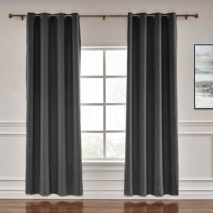 Lia Linen Curtains & Drapes Grommet