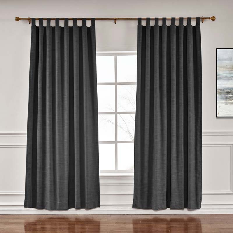 Lia Linen Curtains & Drapes Soft Top