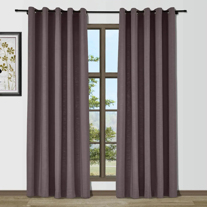 Lindy  Cotton Blend Curtains & Drapes Grommet