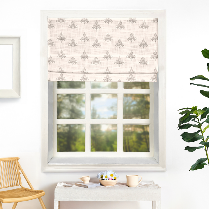 Sara Hayden Pattern Linen Blend Roman Blinds & Shades