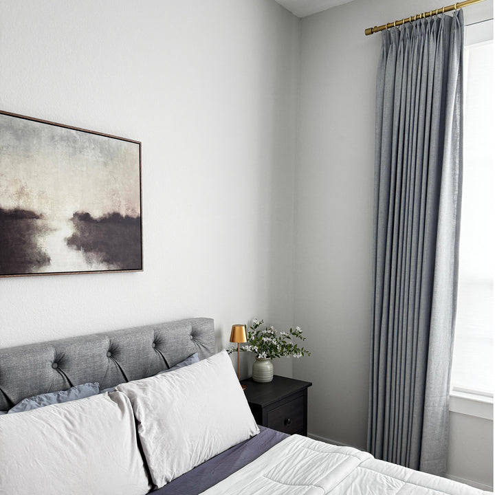 Sia Linen Curtains & Drapes Pleated
