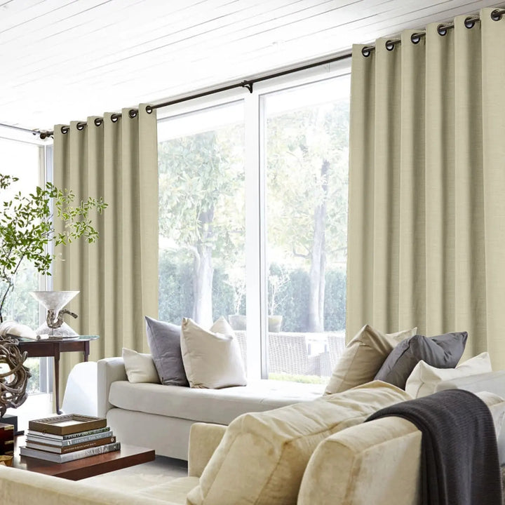 Lia Linen Curtains & Drapes Grommet