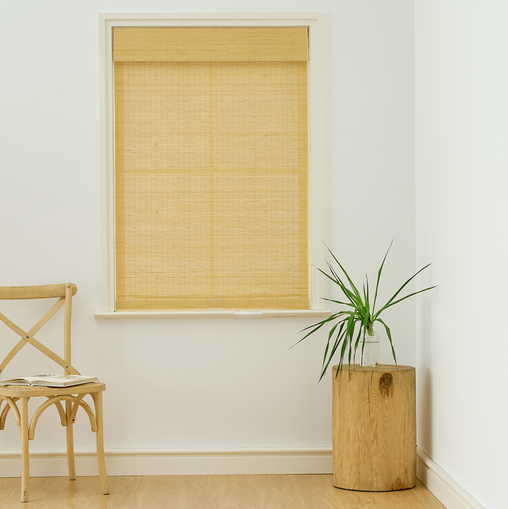 Cora Woven Bamboo Shade| Earthy Yellow