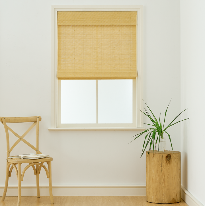Cora Woven Bamboo Shade| Earthy Yellow