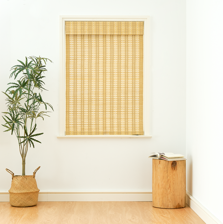 Cora Woven Bamboo Shade| Golden Ochre