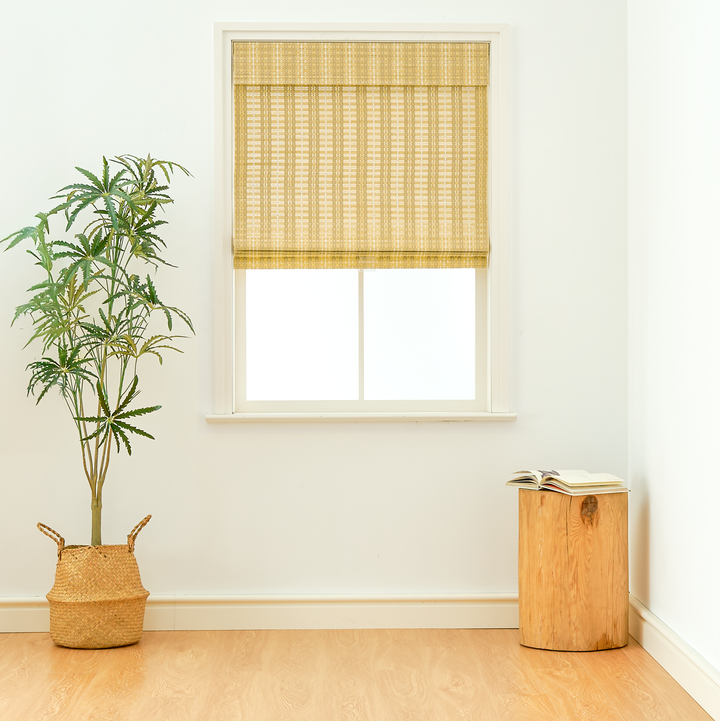 Cora Woven Bamboo Shade| Golden Ochre