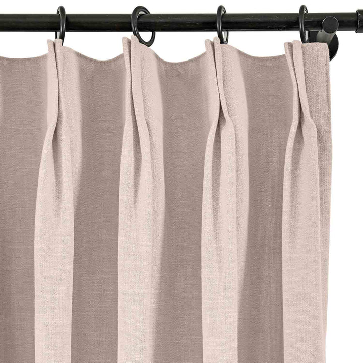 Lindy Cotton Blend Curtains & Drapes French Pleated