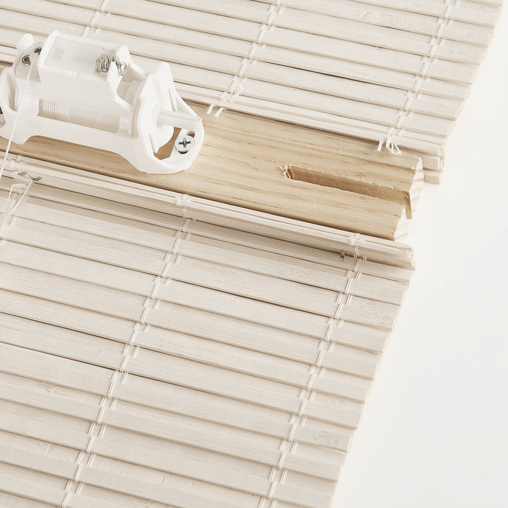 Panda Woven Bamboo Blinds & Shade|Bone White