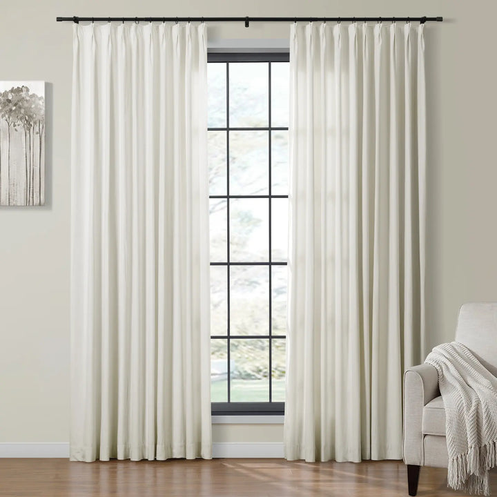 Birkin Velvet Curtains & Drapes French Pleated