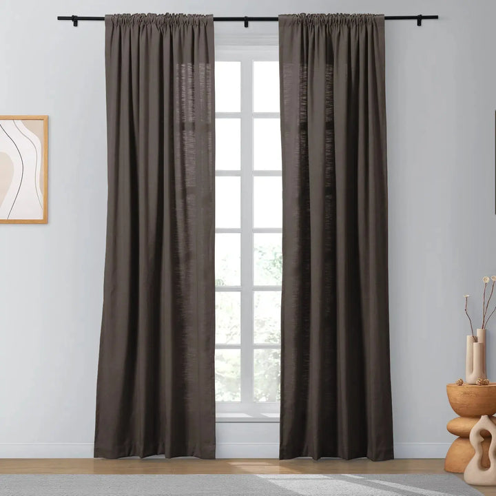 Lindy Cotton Blend Curtains & Drapes Soft Top