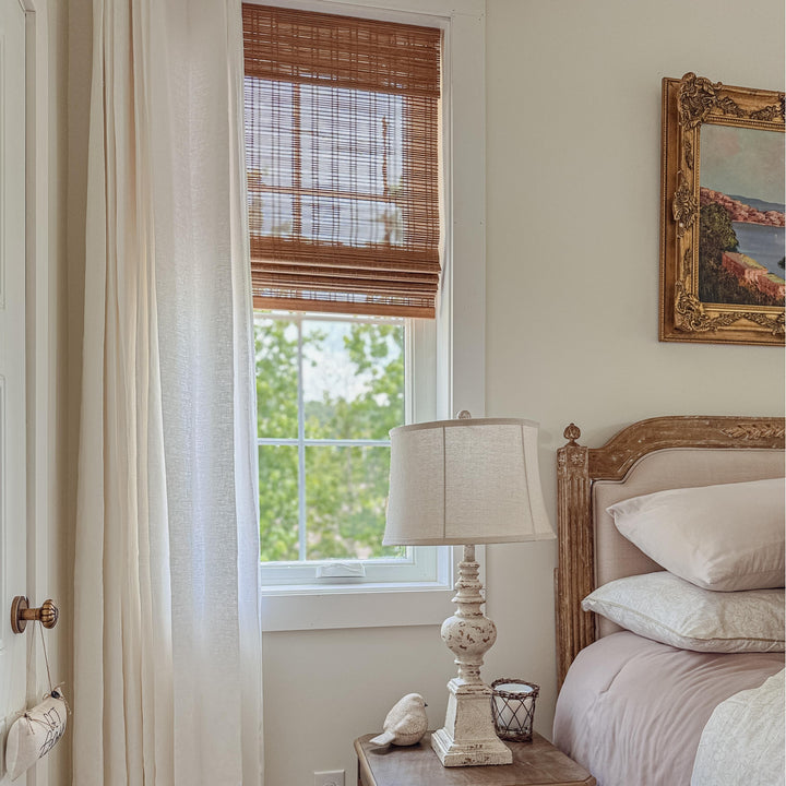 Belgian Linen Flax Curtains & Drapes Pleated
