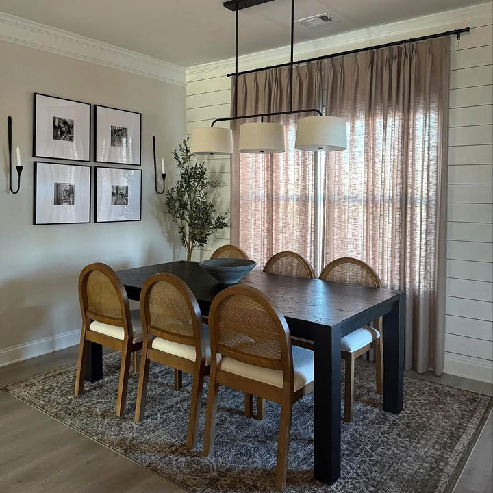 Lia Linen Curtains & Drapes Pleated