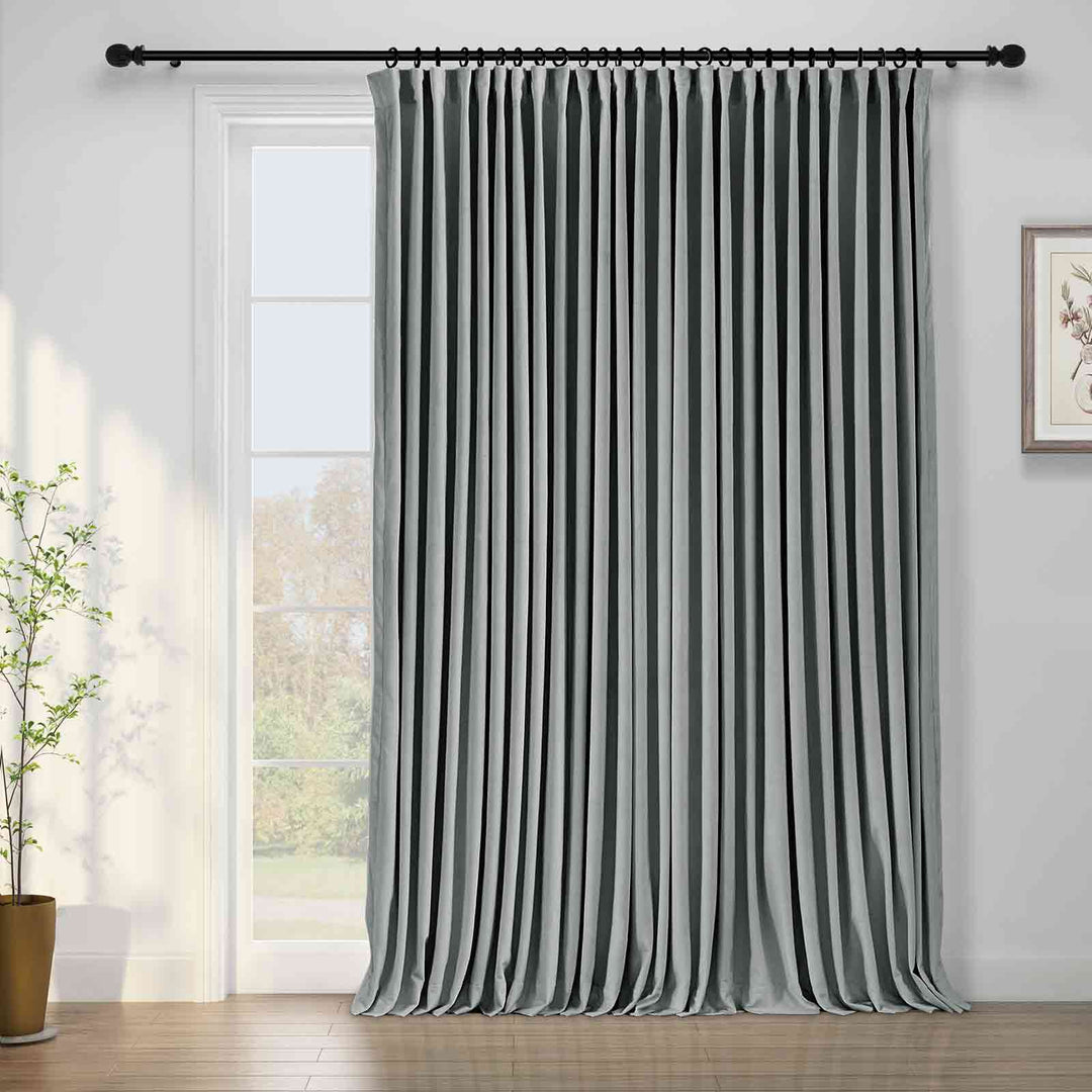 Birkin Velvet Curtains & Drapes French Pleated