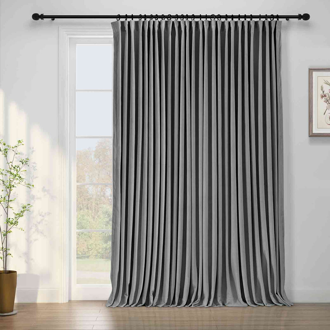 Birkin Velvet Curtains & Drapes French Pleated