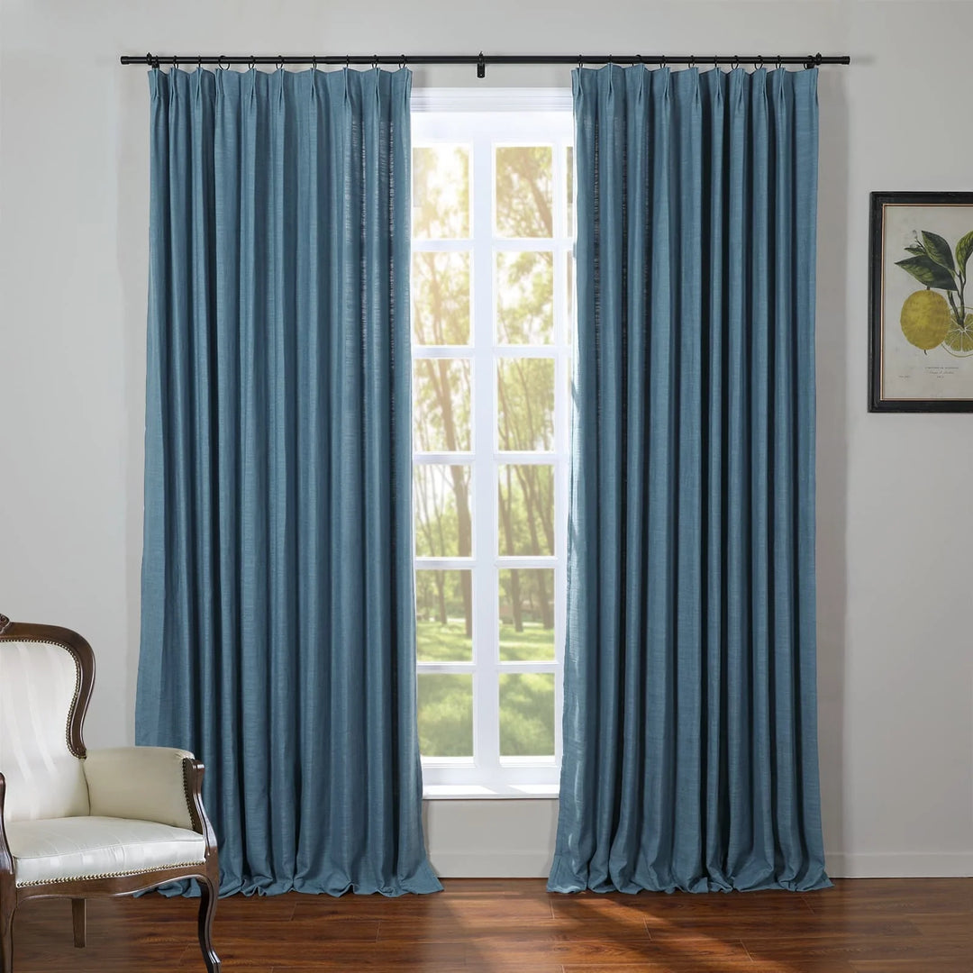 Kay Linen Curtains & Drapes Pleated