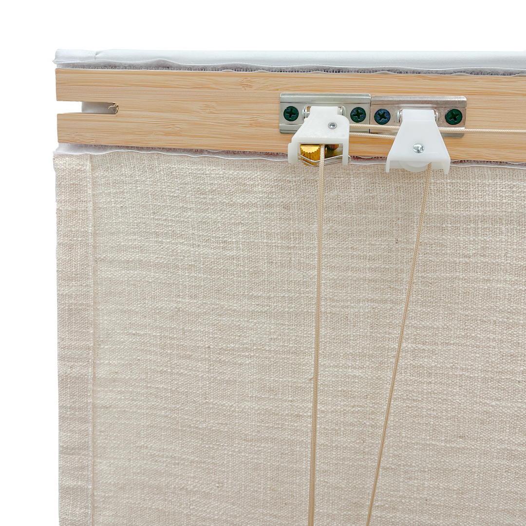 Kay Linen Roman Blinds & Shades Cord Lift | Relaxed