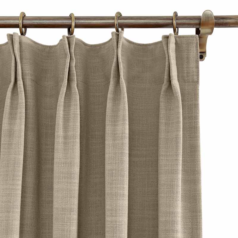 Lia Linen Curtains & Drapes Pleated