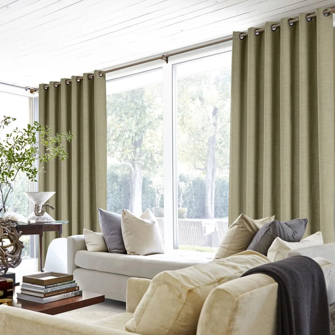 Lia Linen Curtains & Drapes Grommet