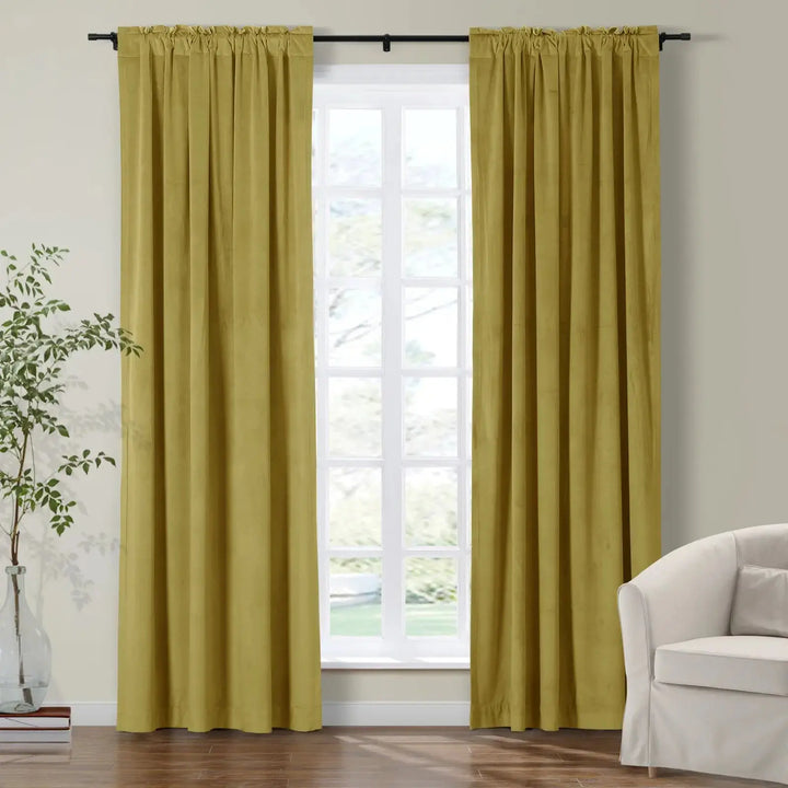 Birkin Velvet Curtains & Drapes Soft Top