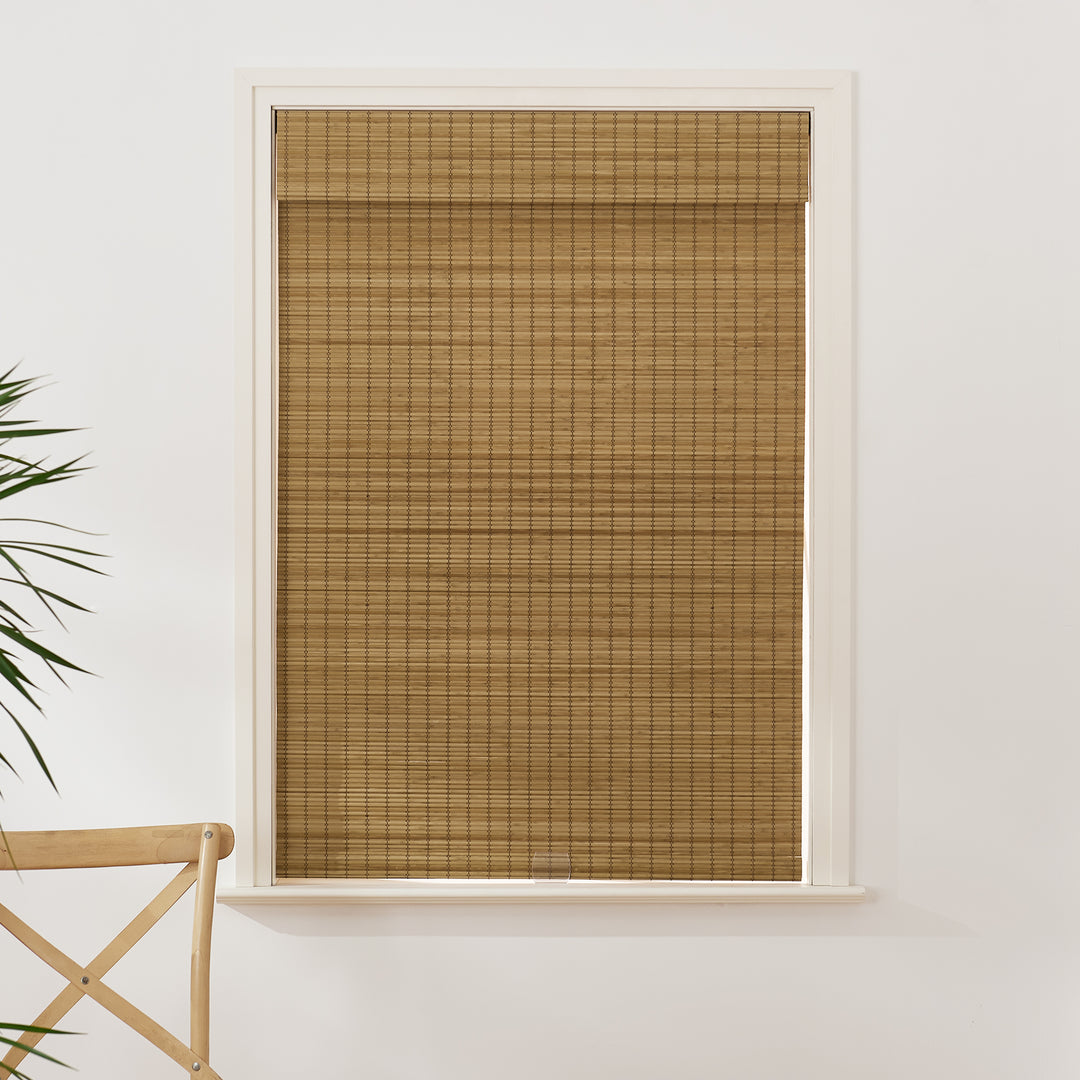 Panda Woven Bamboo Blinds & Shade|Carbonized