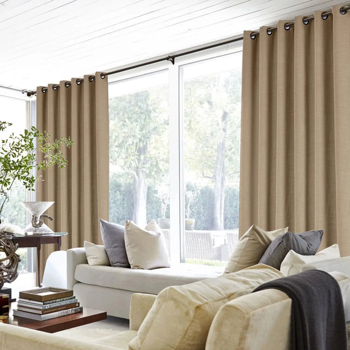 Lia Linen Curtains & Drapes Grommet