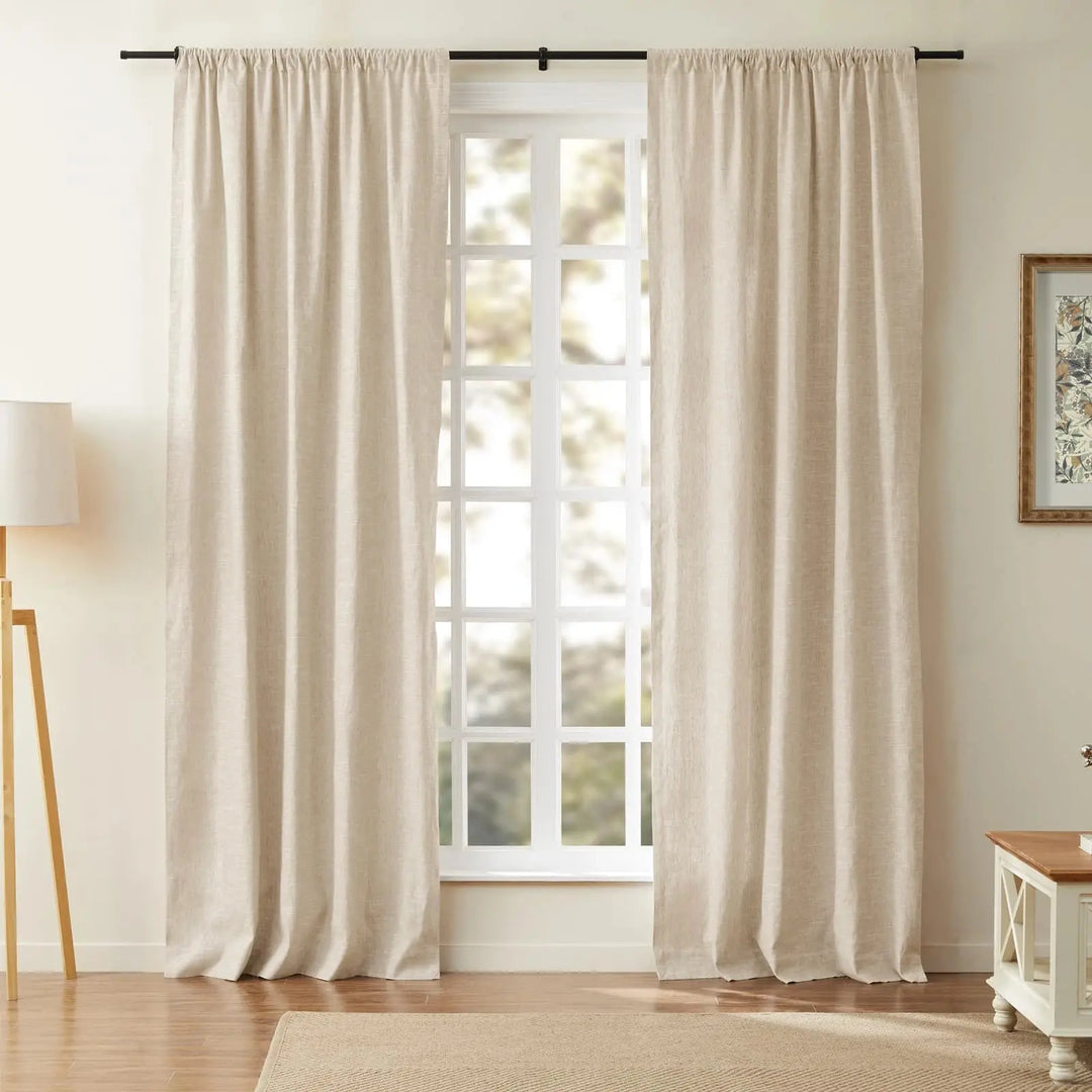 Sia Linen Curtains & Drapes Soft Top