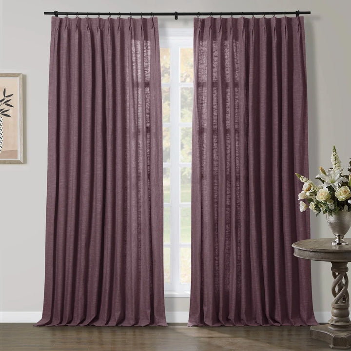 Joy Linen Curtains & Drapes French Pleated