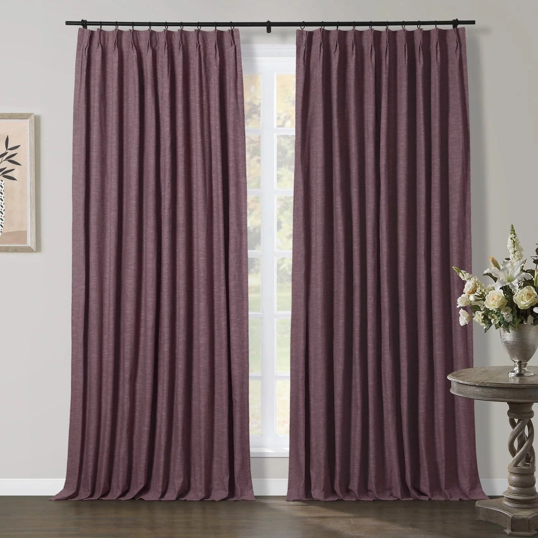 Joy Linen Curtains & Drapes French Pleated