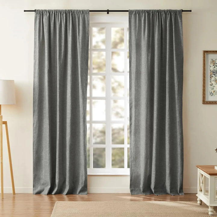 Sia Linen Curtains & Drapes Soft Top