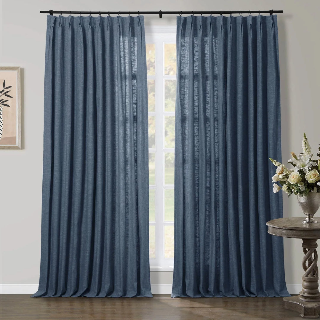 Joy Linen Curtains & Drapes French Pleated