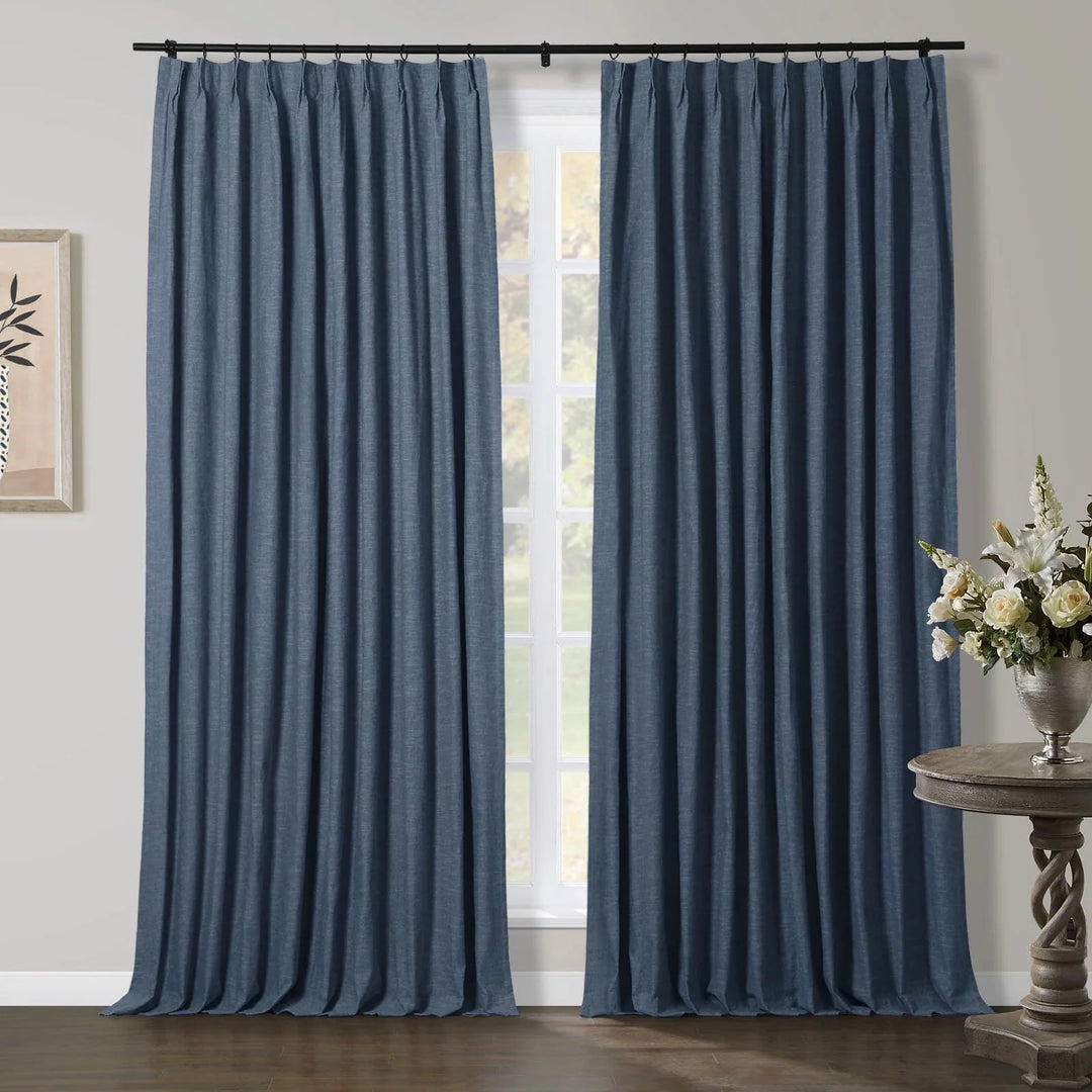 Joy Linen Curtains & Drapes French Pleated