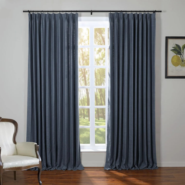 Kay Linen Curtains & Drapes Pleated