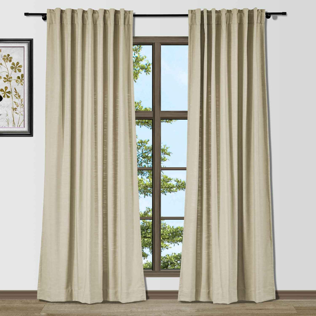 Lindy Cotton Blend Curtains & Drapes Soft Top