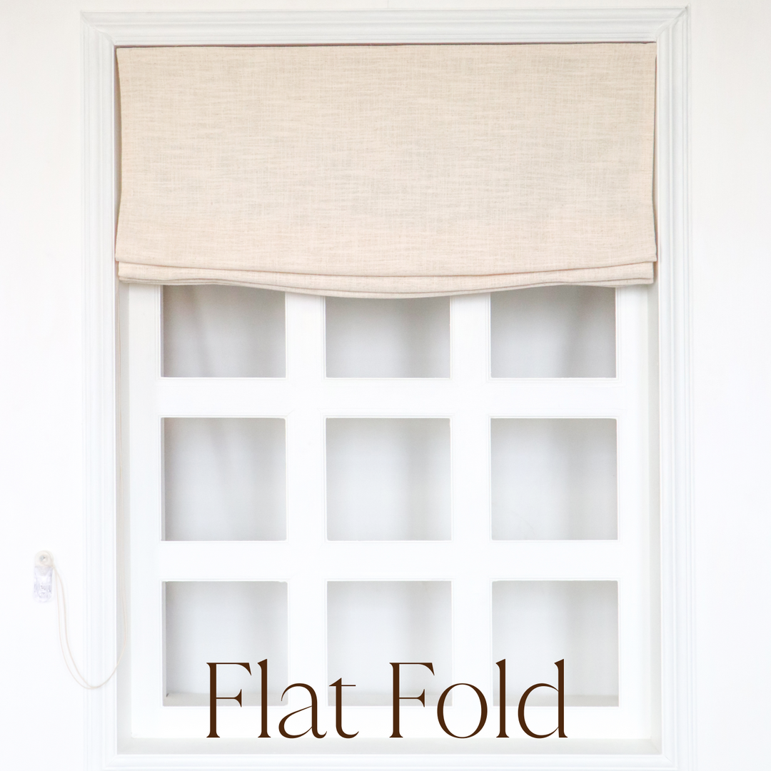 Joy Linen Roman Blinds & Shades | Flat Fold