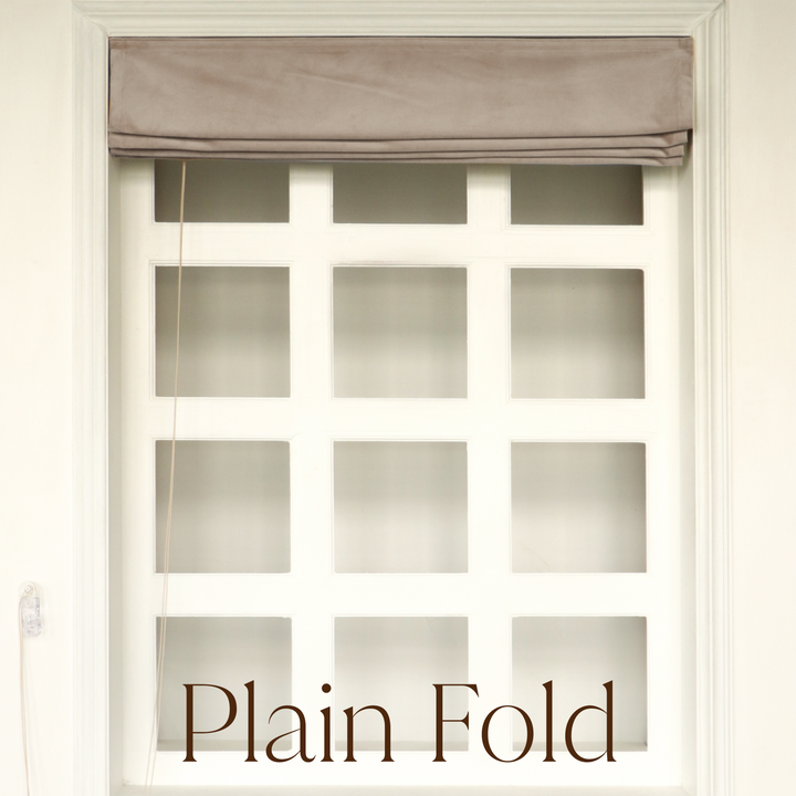 Lia Linen Roman Blinds & Shades | Plain Fold