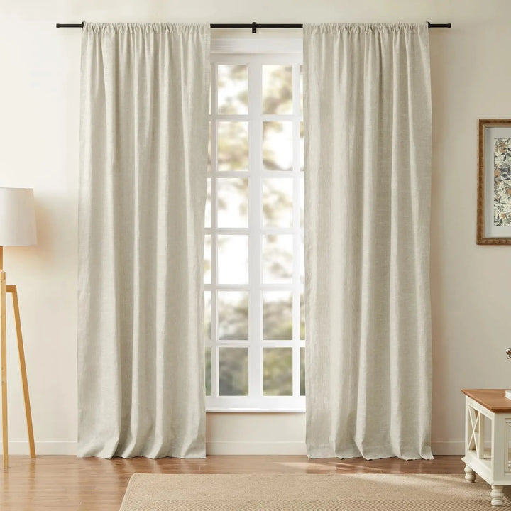 Sia Linen Curtains & Drapes Soft Top