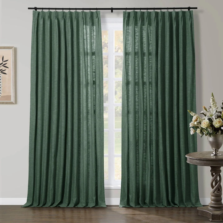 Joy Linen Curtains & Drapes French Pleated