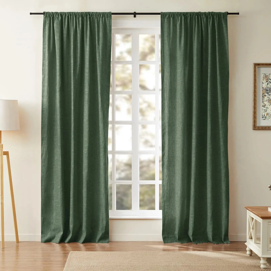 Sia Linen Curtains & Drapes Soft Top