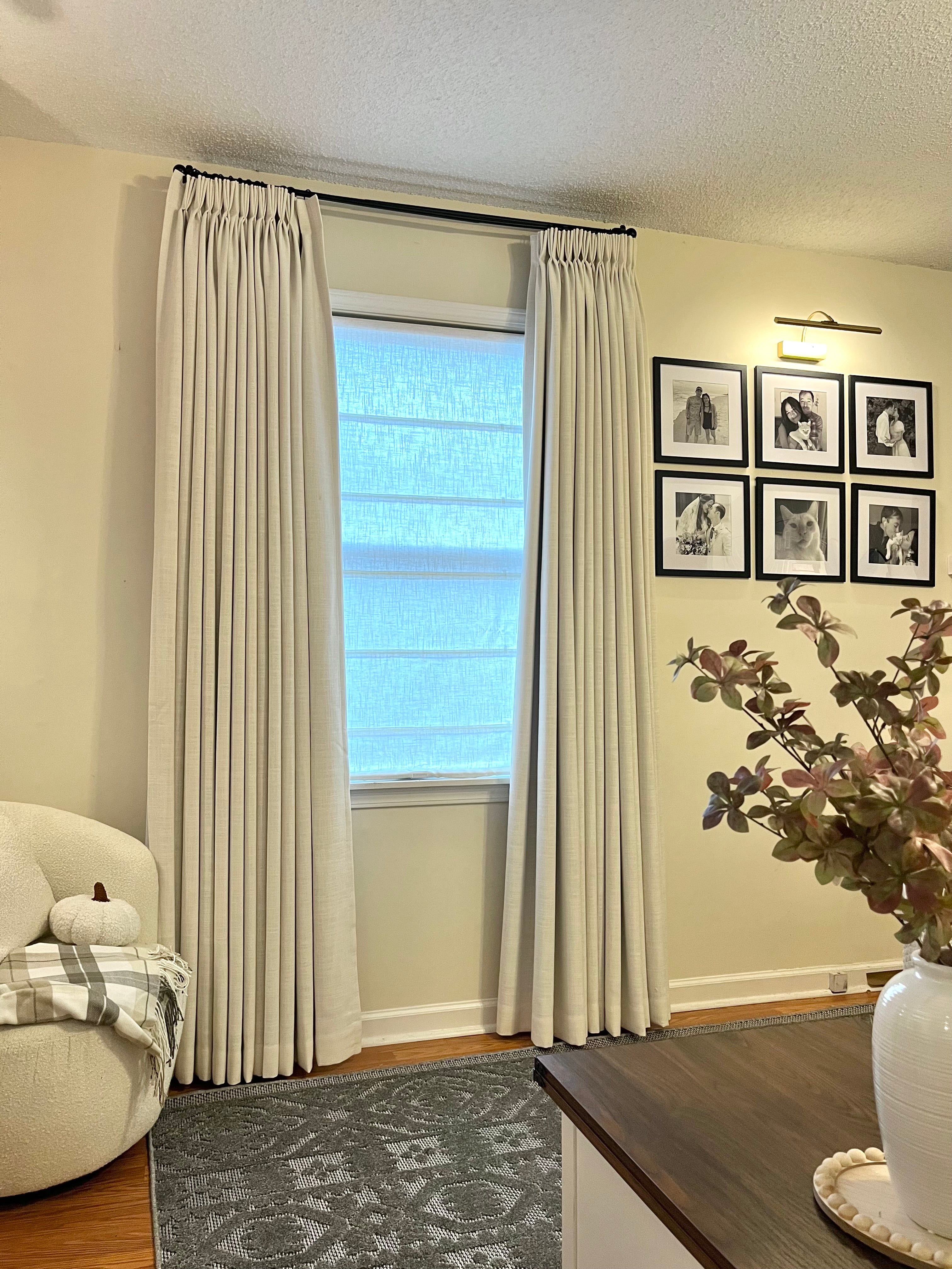 Kay  Linen Curtains & Drapes Pleated